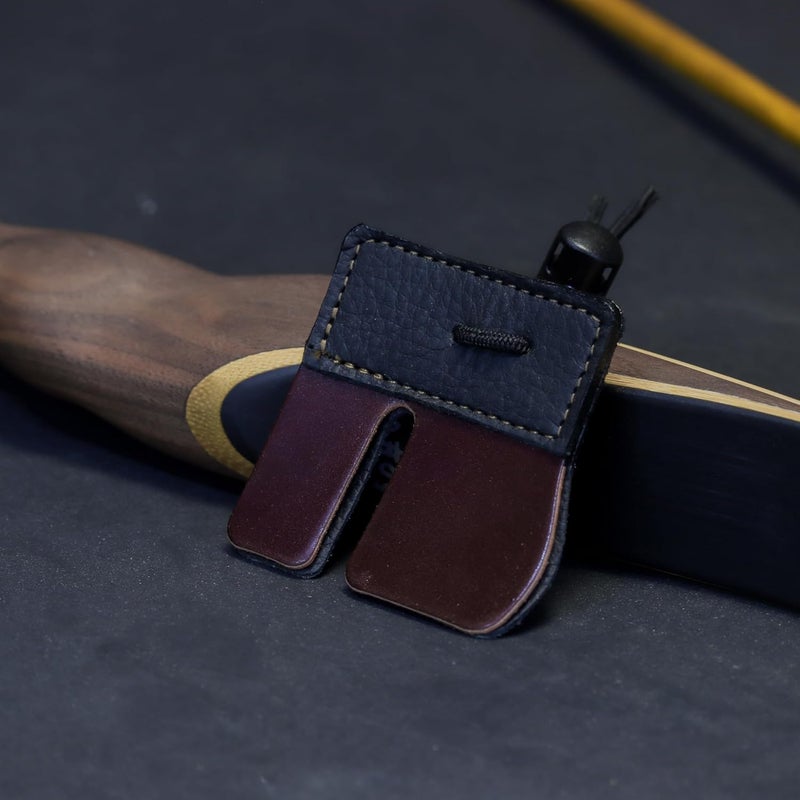 Shatterproof Archery Split Finger Archery Shooting Tab | Real Leather | Made in USA - Image 3